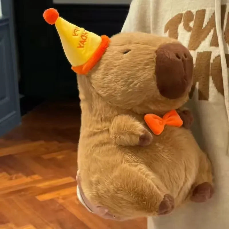 Birthday Hat Capybara Plushie