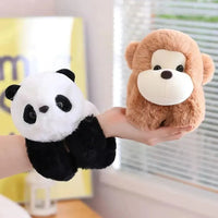 Cute Forest Animal Series Plush Slap-on Bracelet