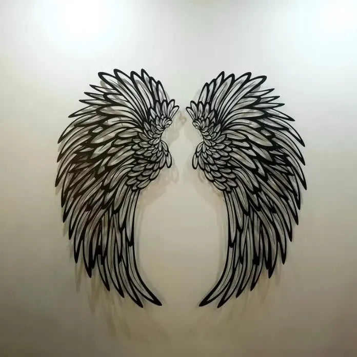 Light Up Angel Wings Wall Art