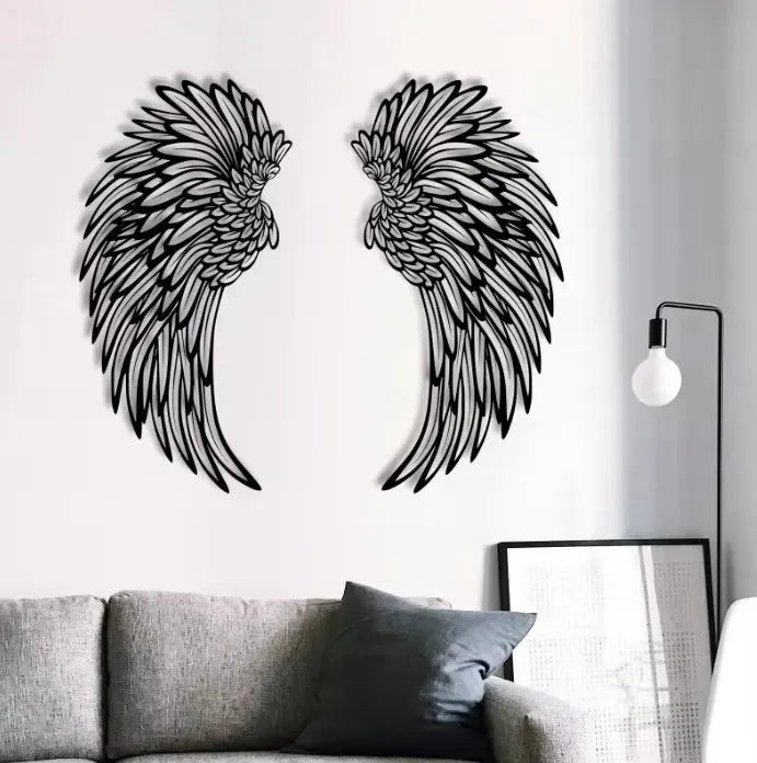 Light Up Angel Wings Wall Art