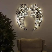 Light Up Angel Wings Wall Art