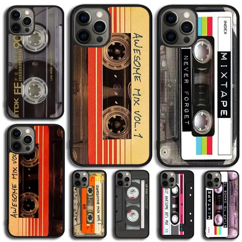 Cassette Tape Style Phone Case (For iPhones)