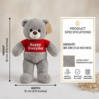 Happy Everyday Snuggle Bear Plush Toy (30 cm)