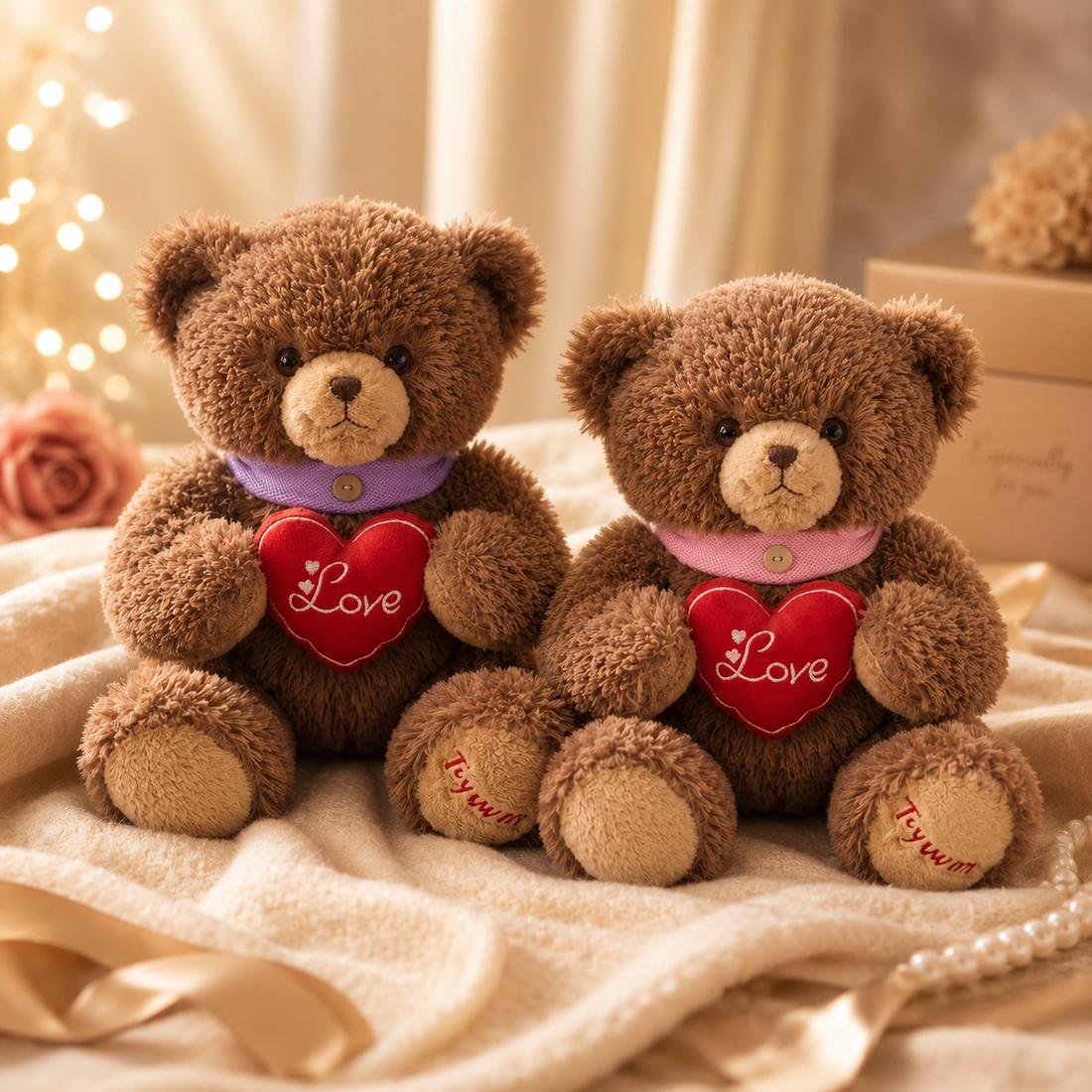 Cuddle Boba Heart Teddy Plush (30 cm)