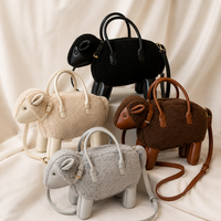 Shearling Sweetie Satchel Handbag