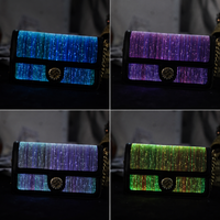 Luminous Fiber Optic Chain Sling Bag