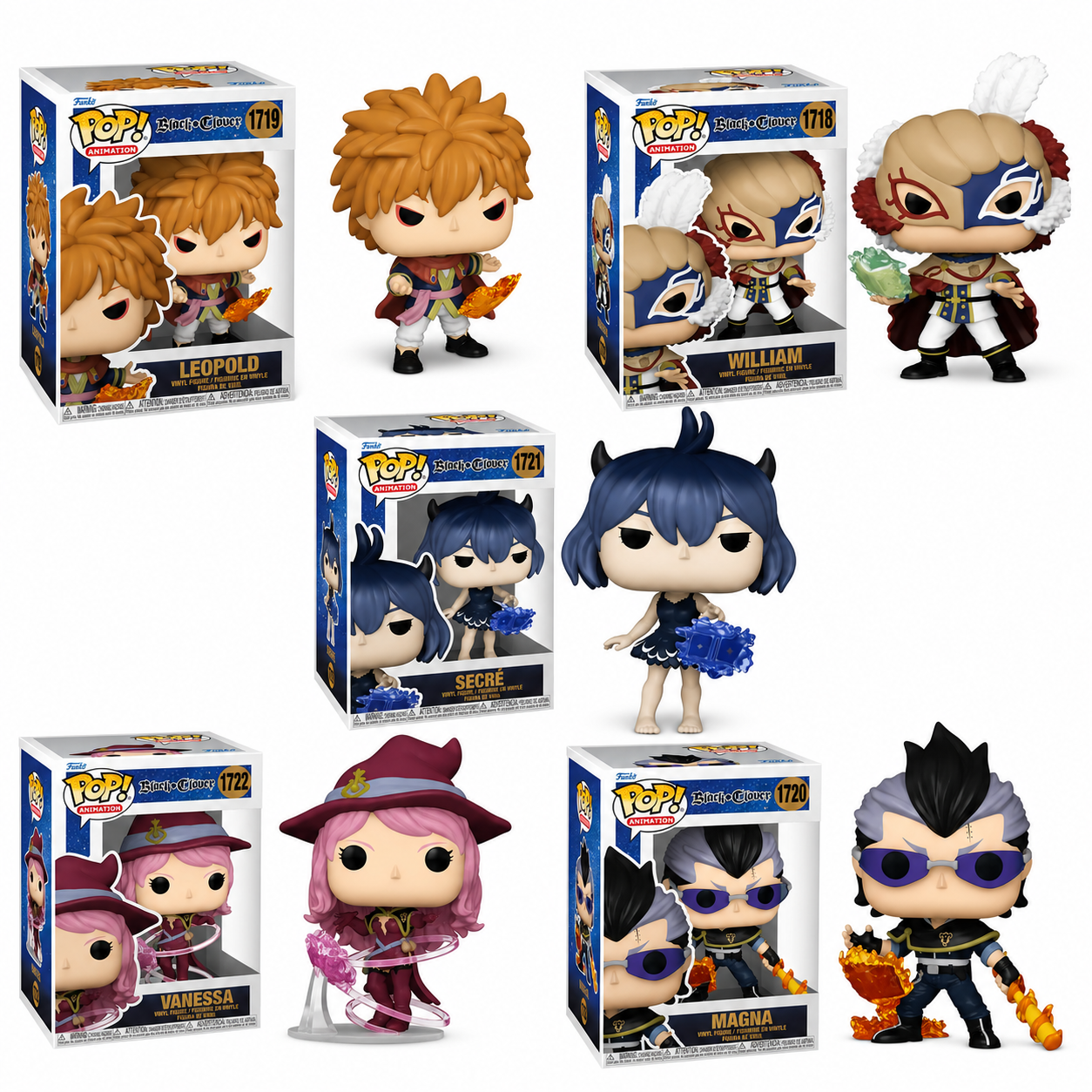 Funko Pop Black Clover Vinyl Figure Collection