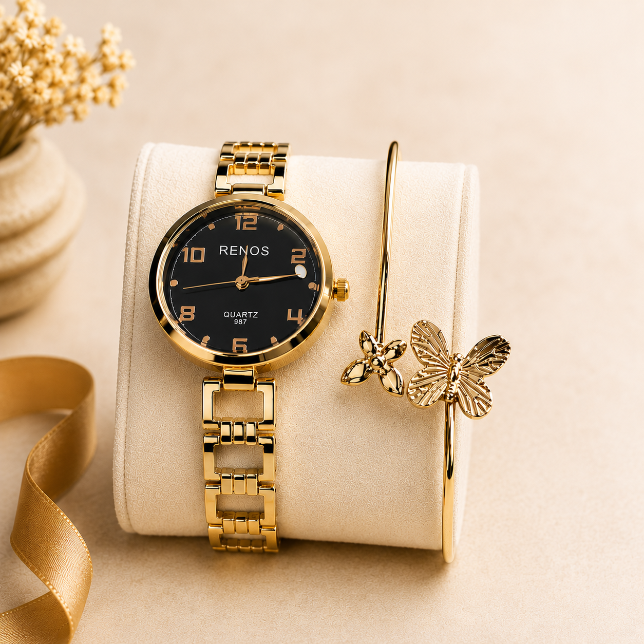 Ultimate It-Girl Wrist Stack Watch and Bracelet Set