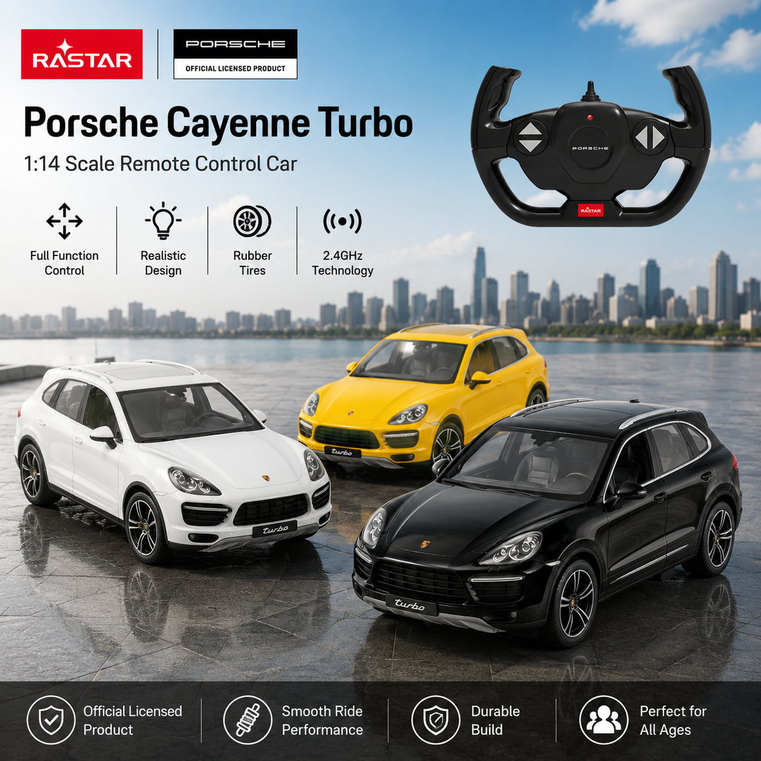 Rastar 1:14 Porsche Cayenne Turbo RC Car