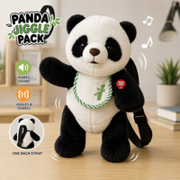 Panda Jiggle Push Musical Backpack