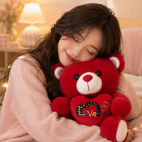 Crimson Love Teddy Bear Plush (40 cm) - Bear Hugs