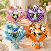 Sanrio Hello Kitty Crochet Floral Plush Bouquet
