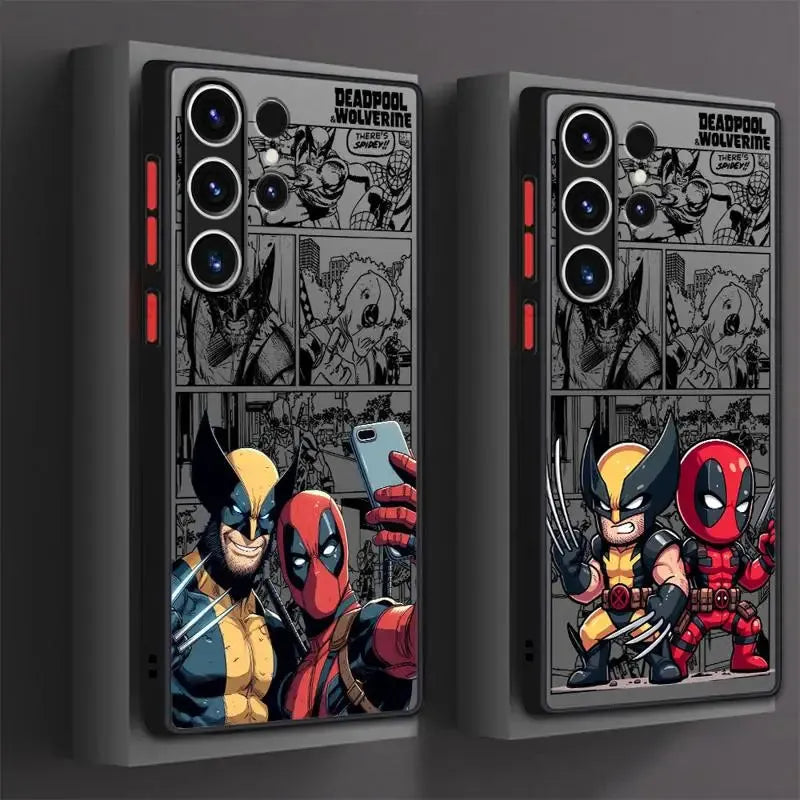 Deadpool vs Wolverine Matte Phone Case (For Samsung)