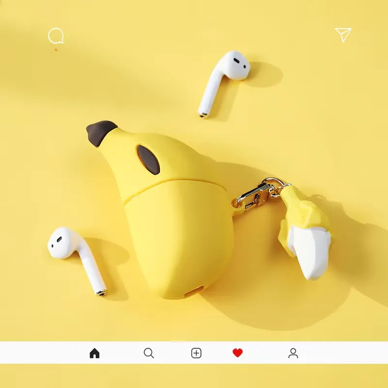 Cute Banana Shaped Case (For Airpods)