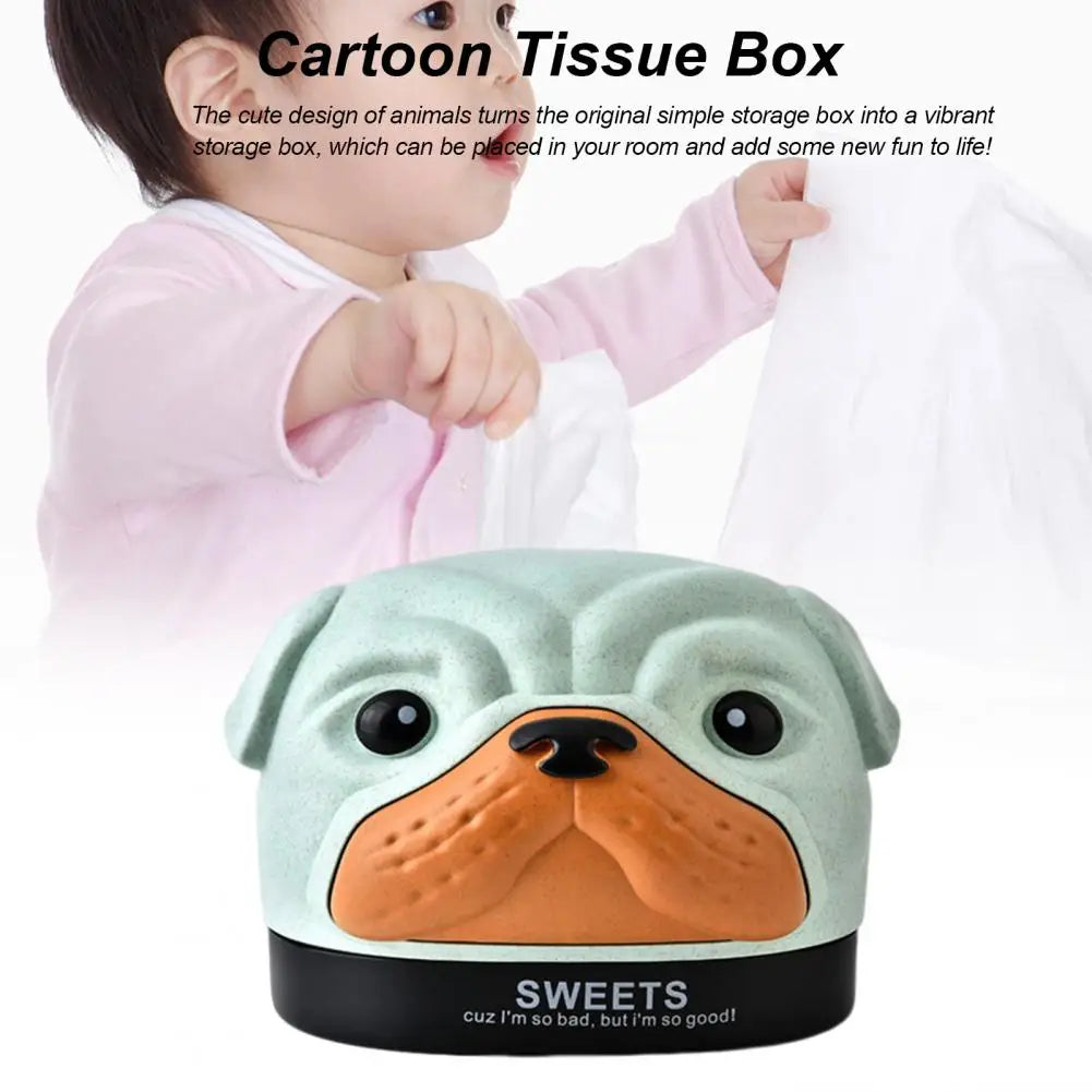 Adorable Dog Face Tissue Box