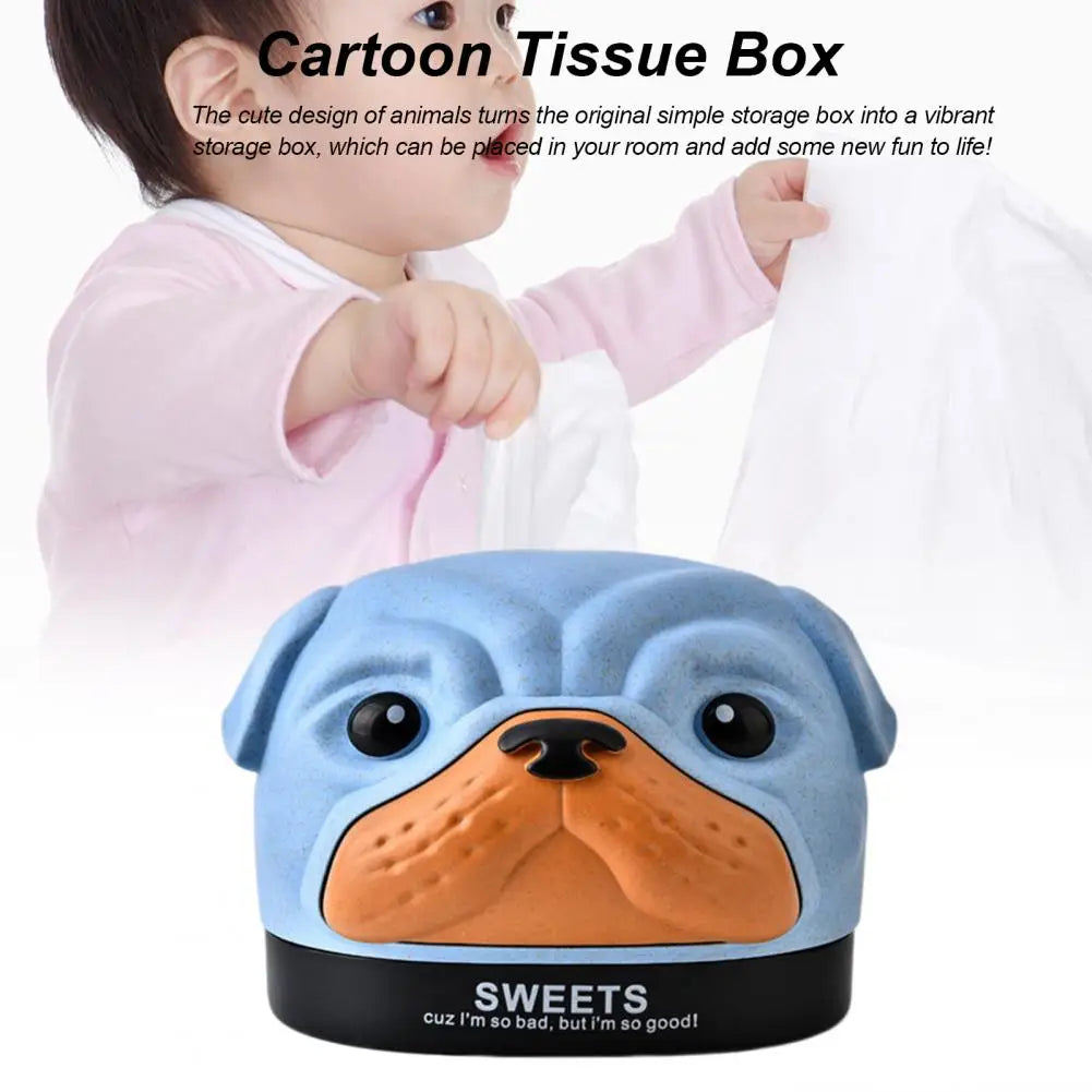 Adorable Dog Face Tissue Box