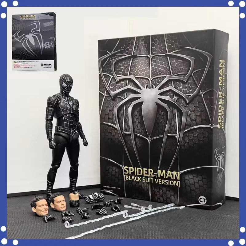 CT Toys Black Suited Spiderman Action Figure (14 cm)