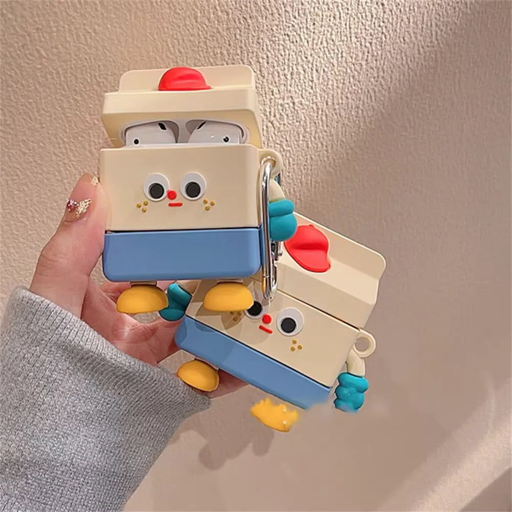 Milk Box Robot Case (For Airpods)