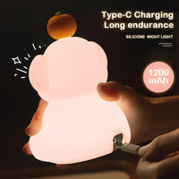 Cute Orange Elephant Night Light