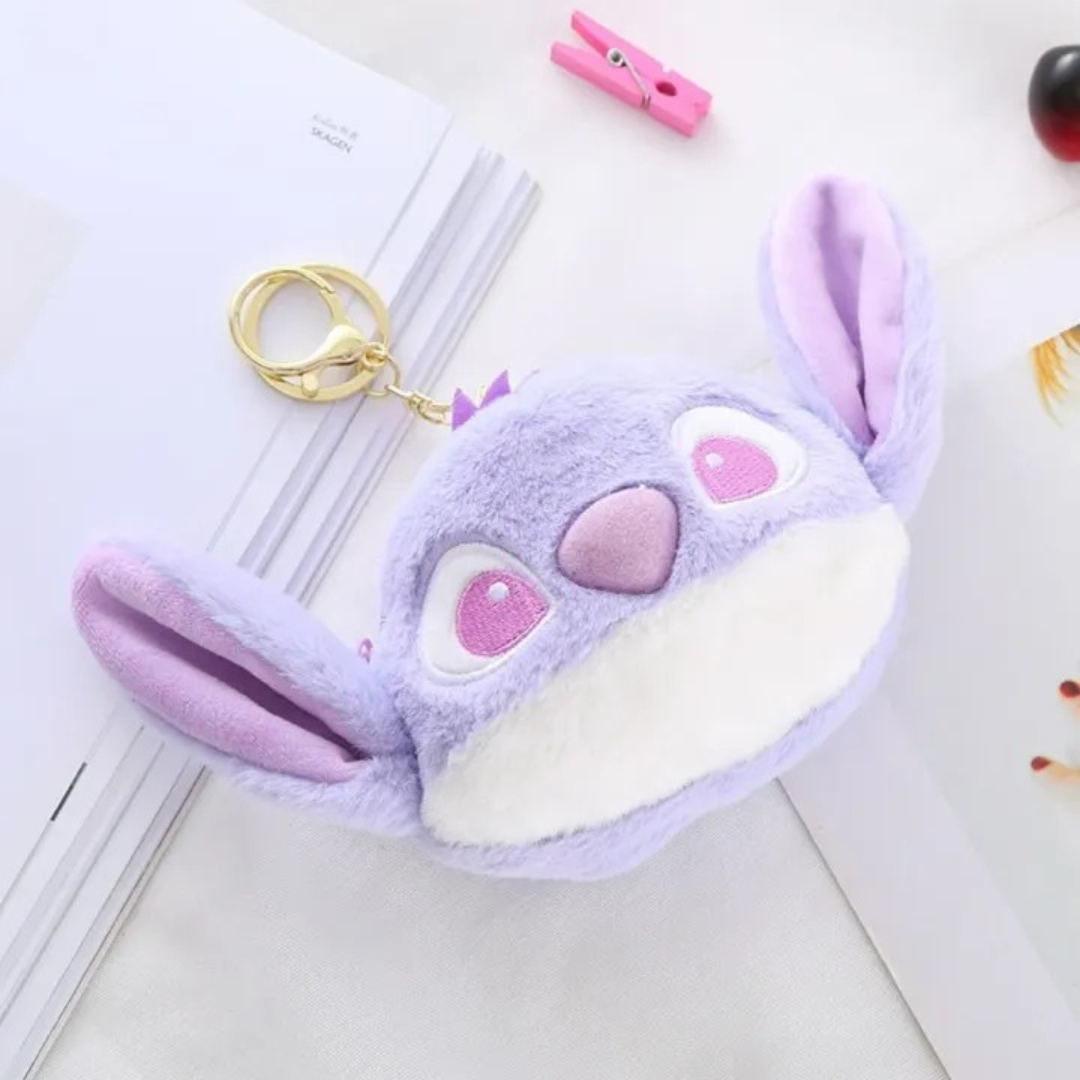 Stitch Coin Pouch Keychain