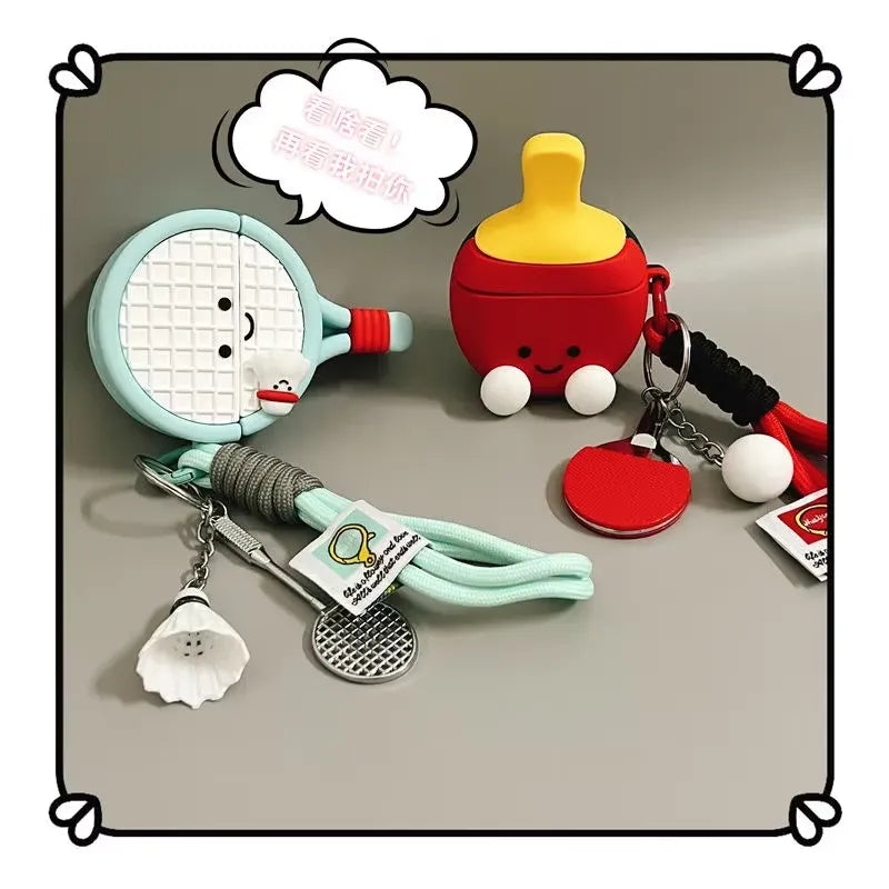 Cute Racquet Novelty Case (For Airpods)