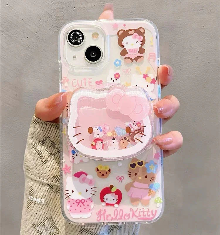 Kawaii Kitty Phone Case for iPhone 12/12pro max/13/13pro/13pro max/14/14pro/14pro max/15/15pro/15pro max/16/16pro/16pro max PN7034 - Bear Hugs