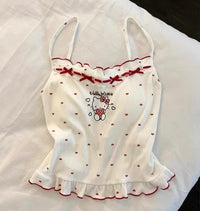 Kawaii Kitty Summer Pajamas Suits PN7088 - Bear Hugs