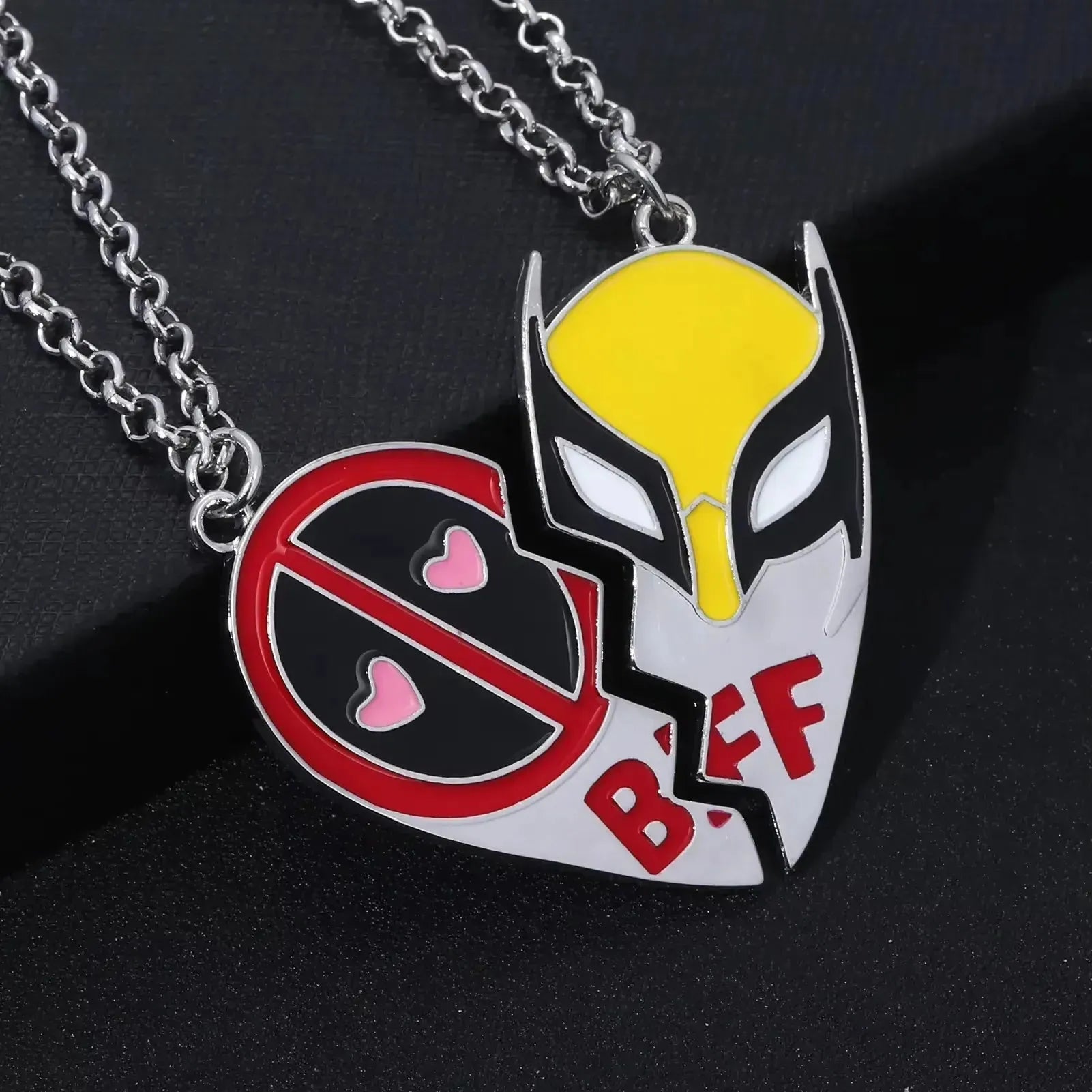 Deadpool & Wolverine Keychain Pendant & Bracelet