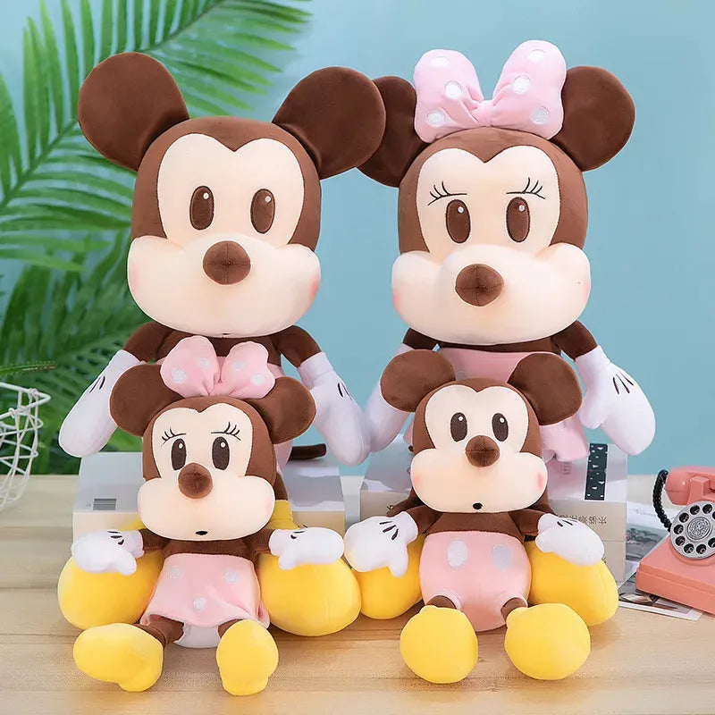 Pink Toned Mickey Minnie Plushies (60 cm)