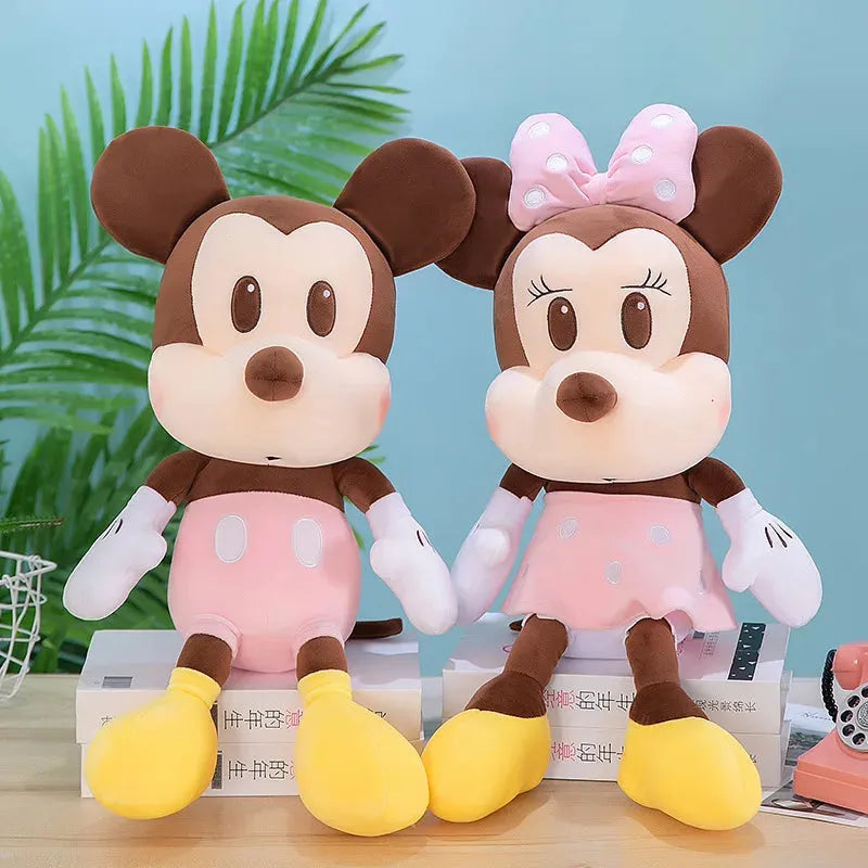 Pink Toned Mickey Minnie Plushies (60 cm)