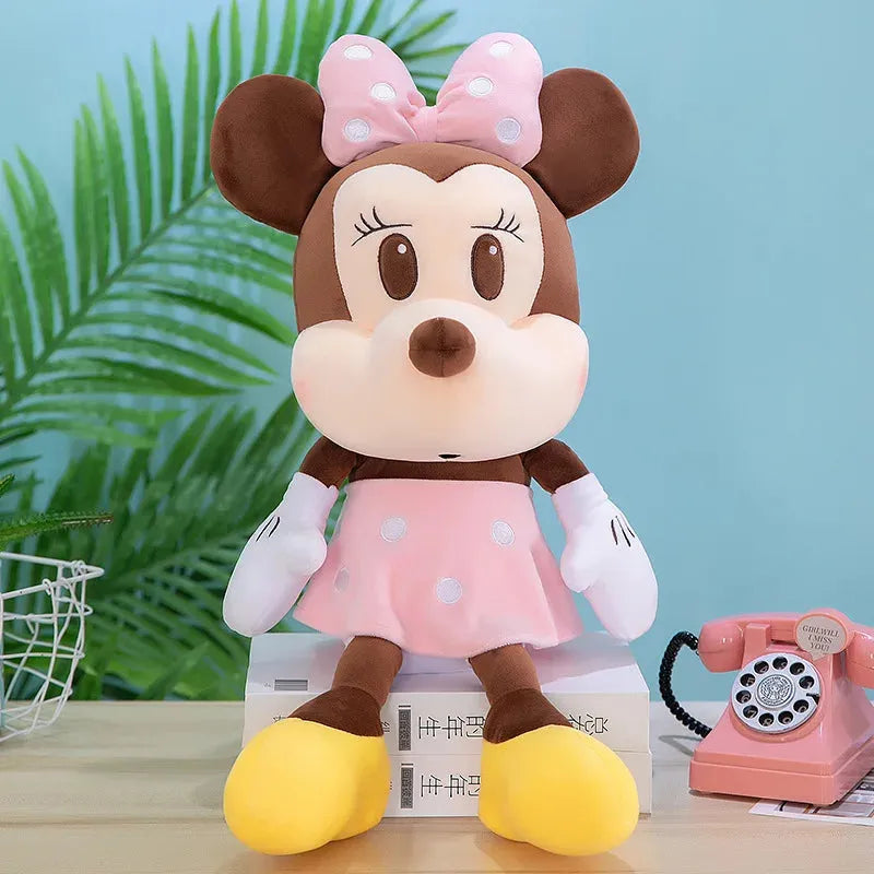 Pink Toned Mickey Minnie Plushies (60 cm)