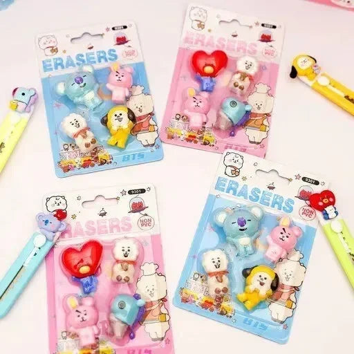 BT21 Clean Slate Eraser (Set of 4)