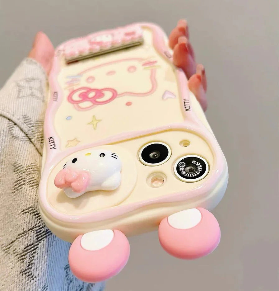 Kawaii Kitty Phone Case for iPhone 11/12/12pro max/13/13pro/13pro max/14/14pro/14pro max/15/15pro/15pro max/16/16pro/16pro max PN6980 - Bear Hugs