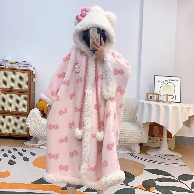Cute Anime Winter Pajamas Gown PN6889 - Bear Hugs
