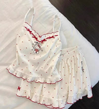 Kawaii Kitty Summer Pajamas Suits PN7088 - Bear Hugs