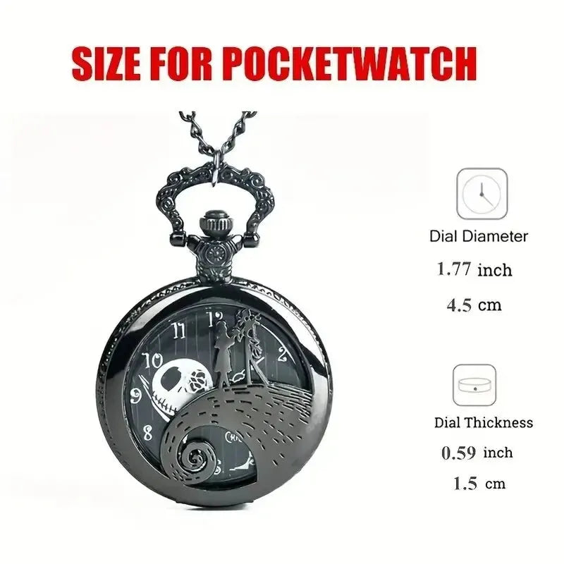 Nightmare Before Christmas Tim Burton Pocket Watch