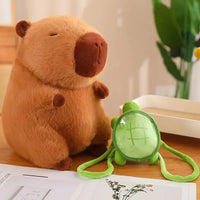 Fluffy Capybara Turtle Bag Plushie (40 cm)