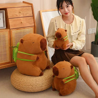 Fluffy Capybara Turtle Bag Plushie (40 cm)