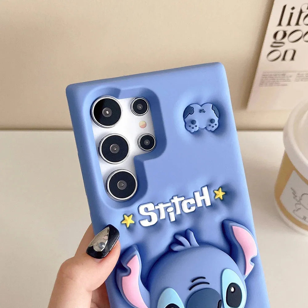 3D Cute Stitch Phone Case (For Samsung)