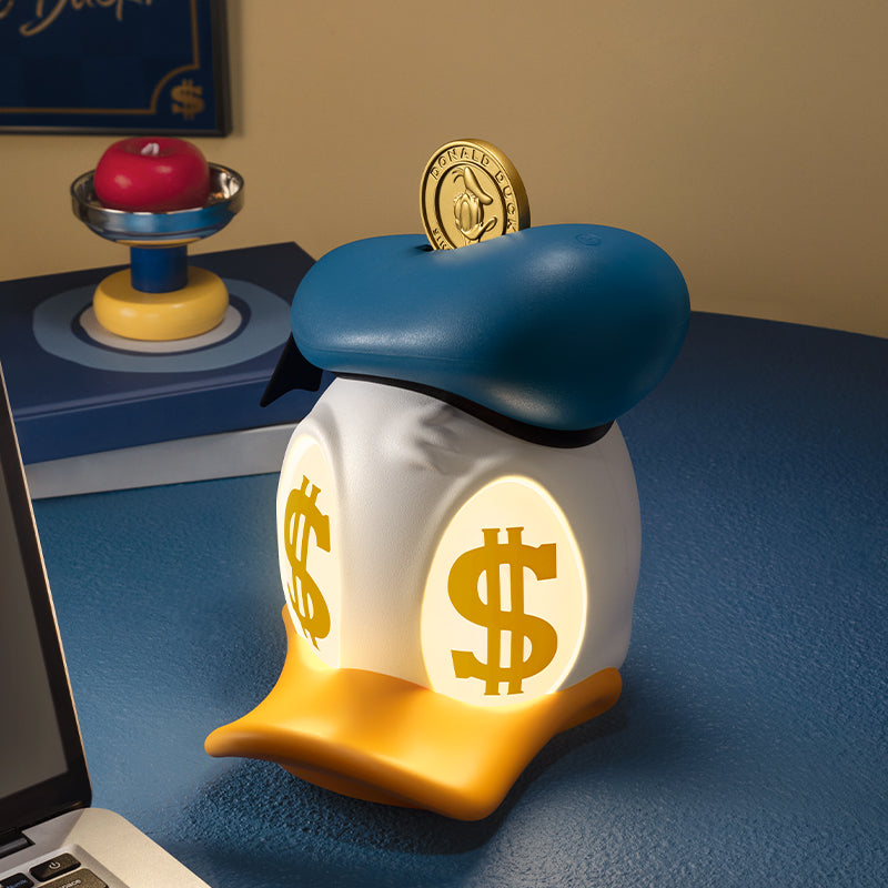 Donald Duck Fortune Duck Coin Bank & Light