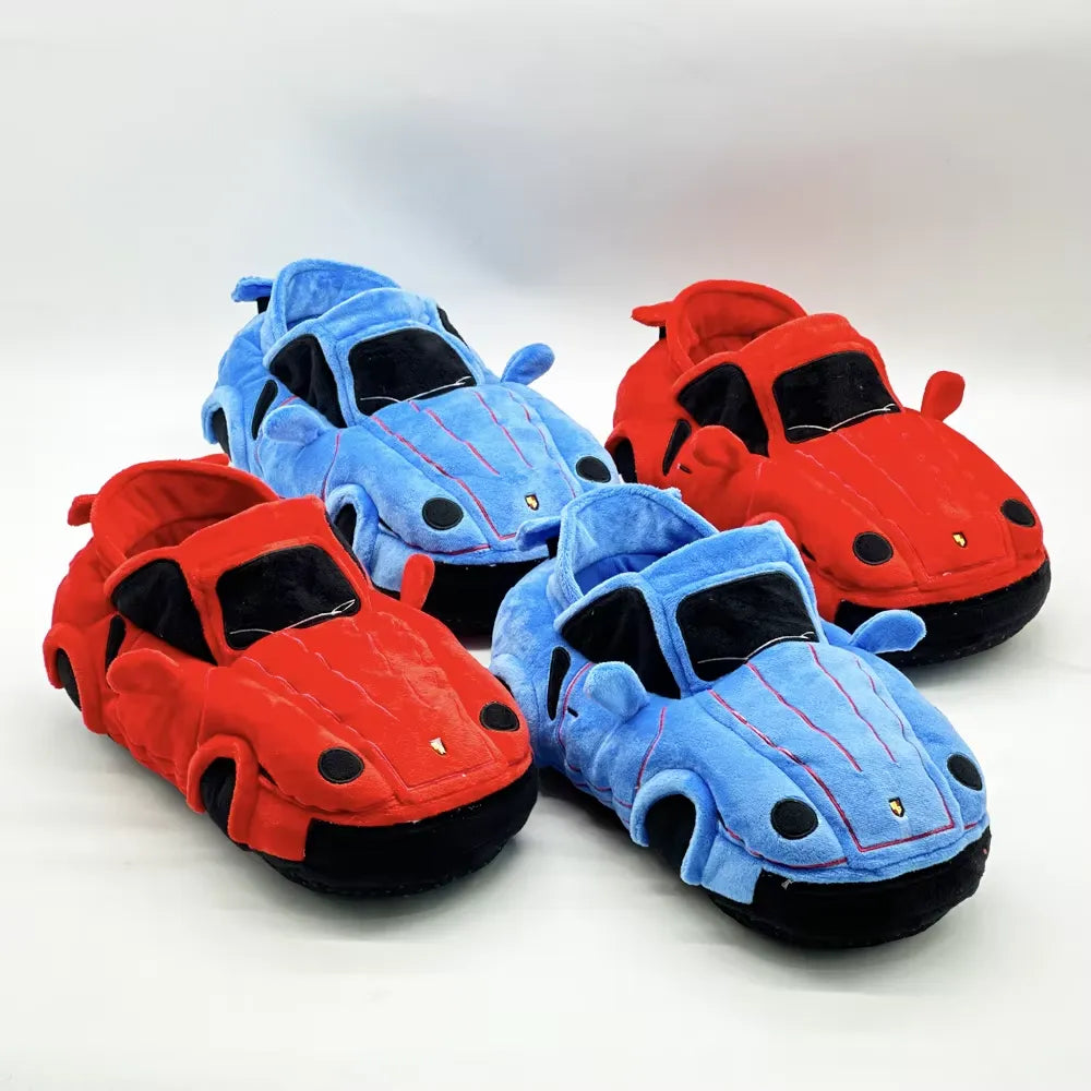 Luxury Car Plush Slippers