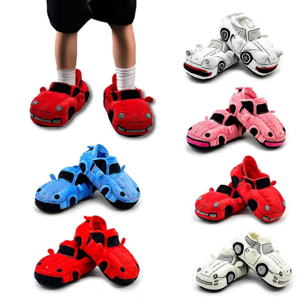 Luxury Car Plush Slippers