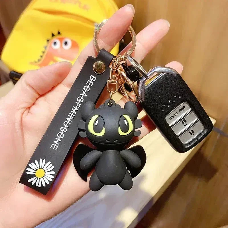Night Fury Toothless Dragon 3D Keychain