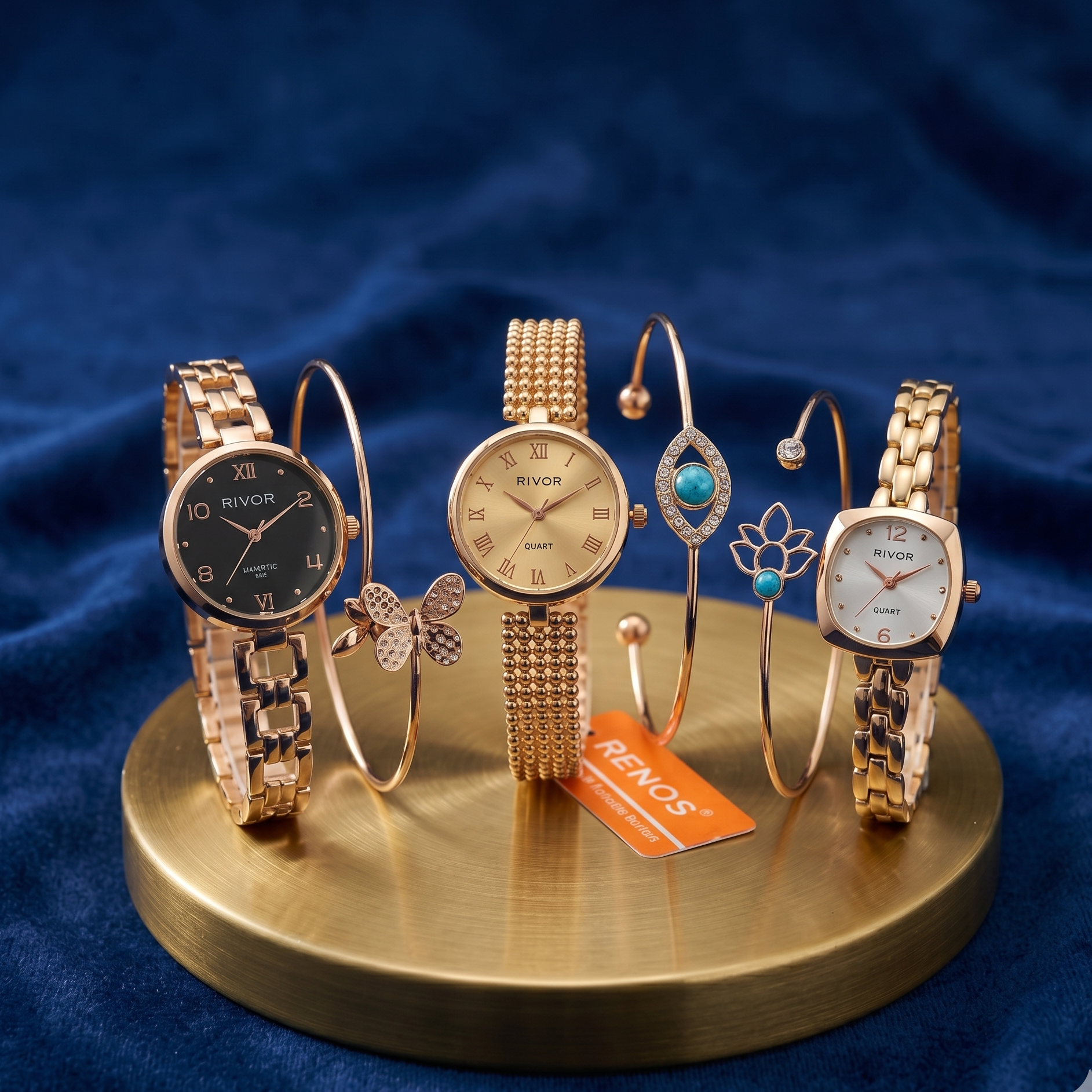 Ultimate It-Girl Wrist Stack Watch and Bracelet Set