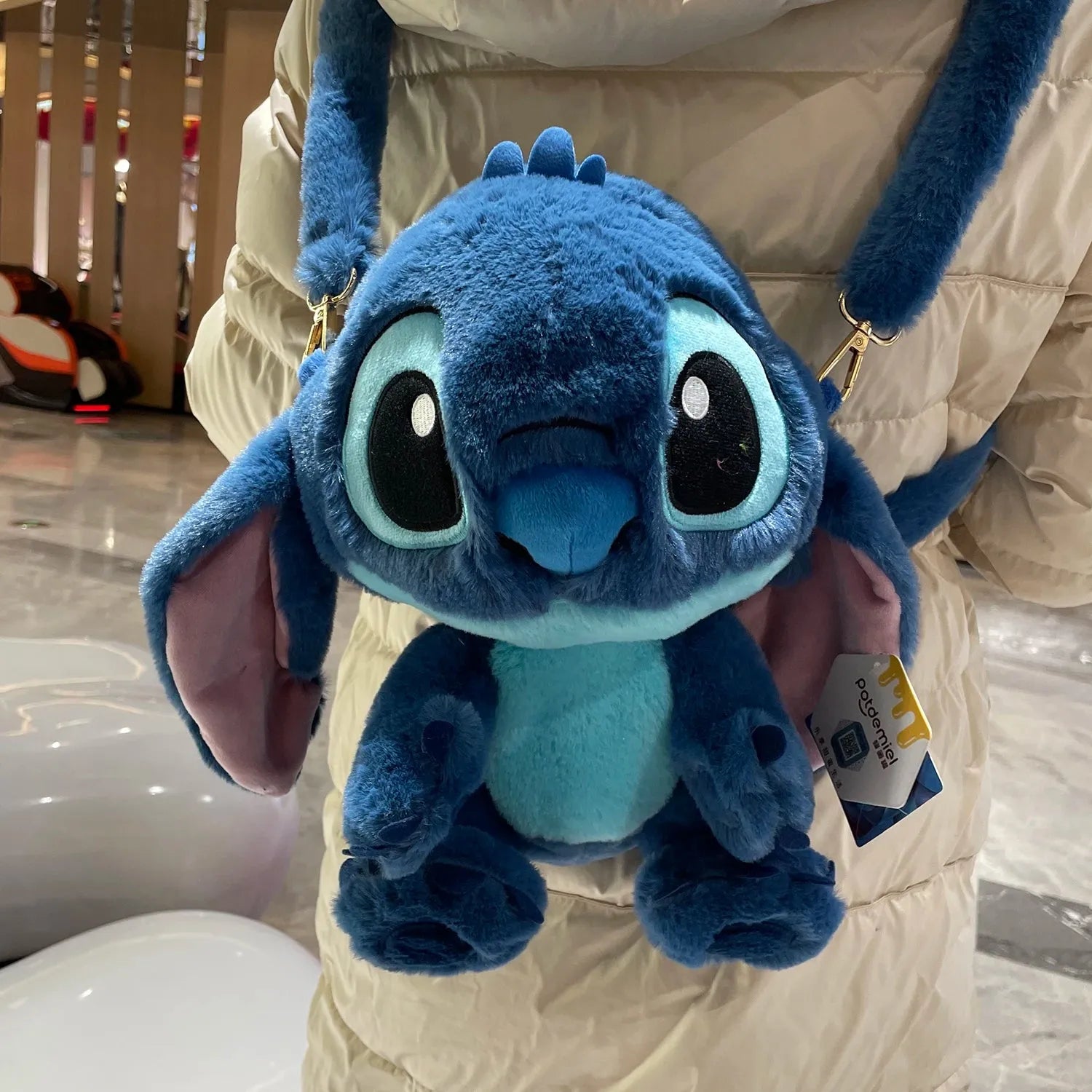 Disney Stitch and Lotso Stuffed Backpack