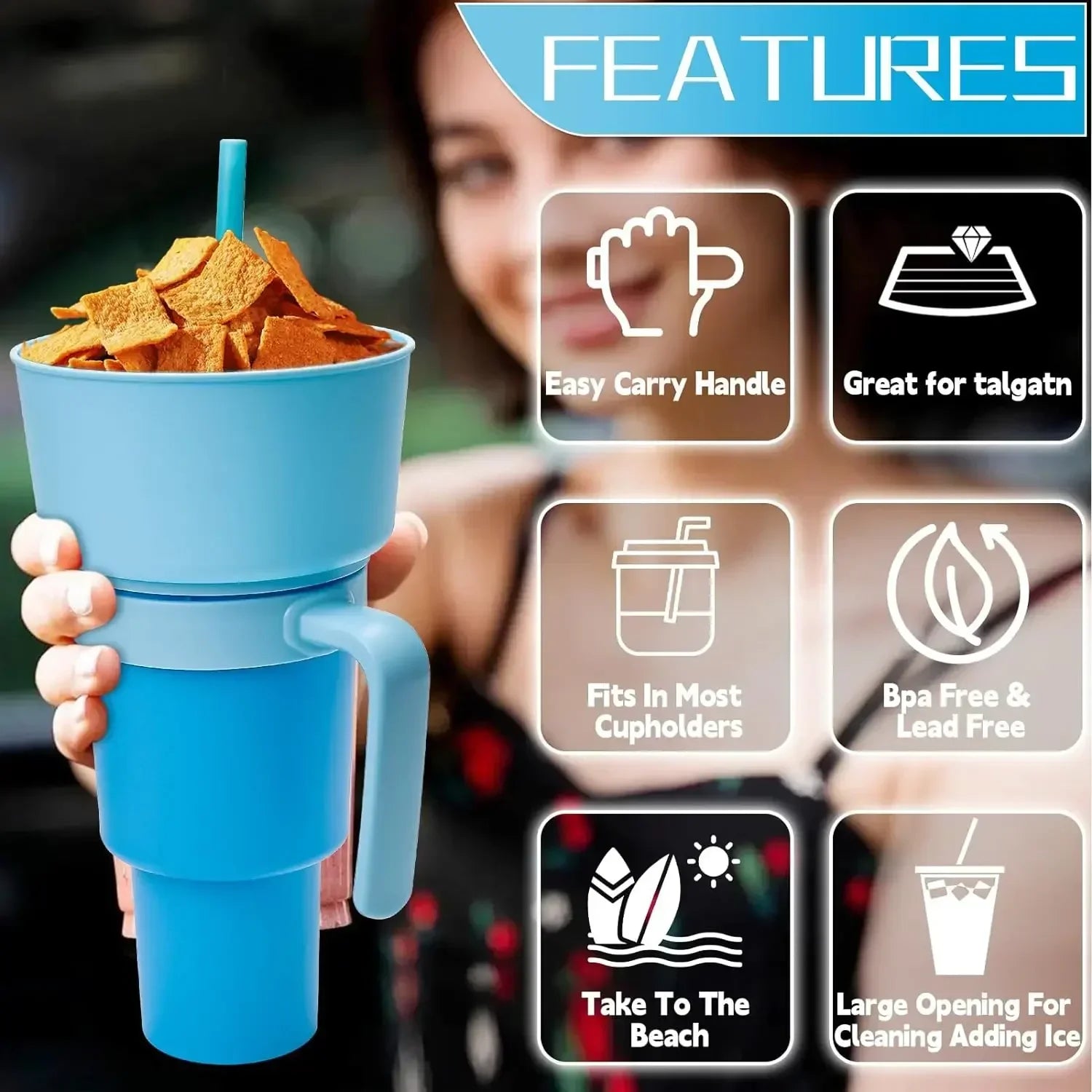 Eat & Drink Stadium Tumbler (34 oz)