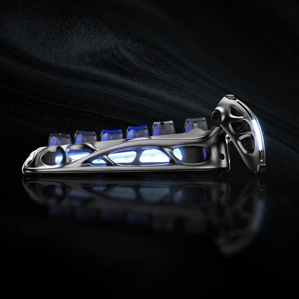 Gravastar Mercury K1 Pro Interstellar Silver Keyboard