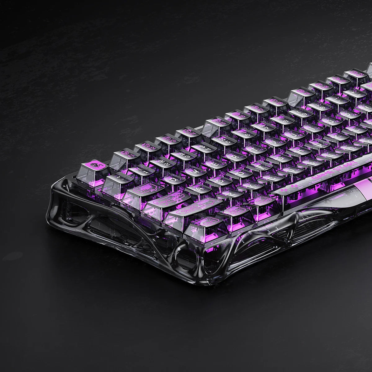 Gravastar Mercury V75 Lite Transparent Black Keyboard