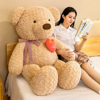 Cute Teddy Bear Embroidered Heart Plush Toy (60 cm)