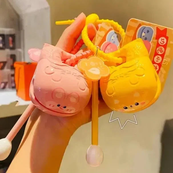 Zen Tapper Wooden Fish Keychain